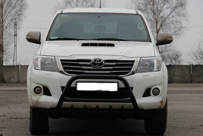 Кенгурятник WT003 Black (нерж) для Toyota Hilux 2006-2015 рр