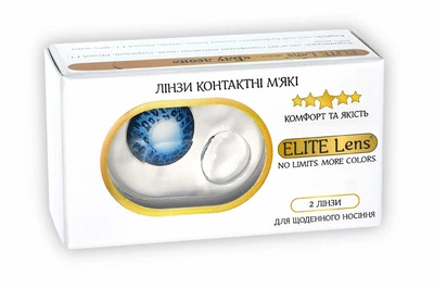 Сині контактні лінзи - Блу Леон 2шт. від ELITE Lens