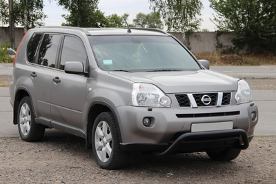 Передняя защита WT007 Black (нерж) для Nissan X-trail T31 2007-2014 гг