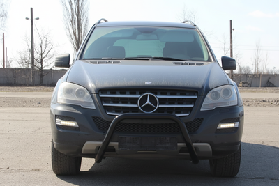 Передняя защита WT006 Black (нерж) для Mercedes ML W164 2005-2011 гг