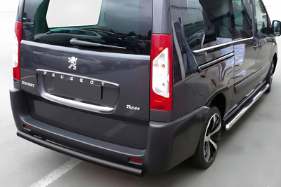 Задняя дуга AK002 Черная (нерж.) для Peugeot Expert 2007-2016 гг