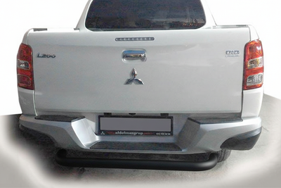 Задняя защита AK007 Черная (нержавейка) для Fiat Fullback 2016- гг