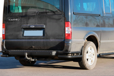 Задние Углы AK003-Double Black (Нержавейка) для Ford Transit 2000–2014 гг