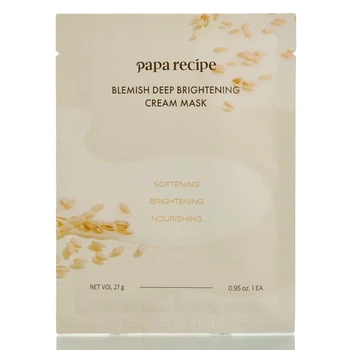 Освітлювальна маска ферментованим рисом і біотиками Papa Recipe Blemish Deep Brightening Cream Mask (1 шт - 27 мл)