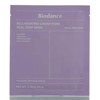 Антивозрастная гидрогелевая маска с PDRN и с экстрактом икры Biodance Rejuvenating Caviar PDRN Real Deep Mask 1 шт - 34 мл