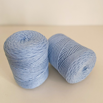 Шпагат для макраме YarnArt twisted 4мм 500г блакитний (№760)