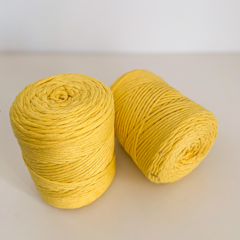 Шпагат для макраме YarnArt twisted 4мм 500г жовтий (№764)