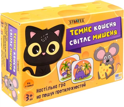 Настольная игра Strateg Темный котенок Светлый мышонок (31037) (4823113893323)