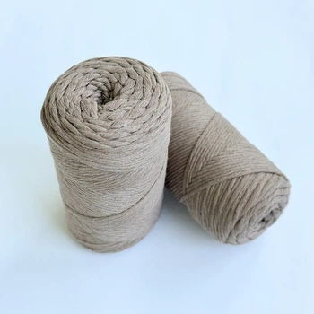 Шпагат для декору YarnArt twisted macrame 3mm 250г какао (№768)