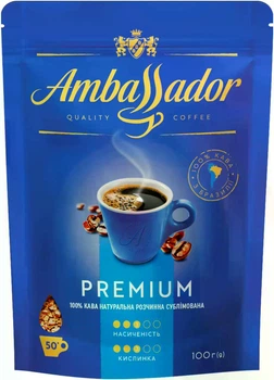 Кофе растворимый Ambassador Premium 100 г