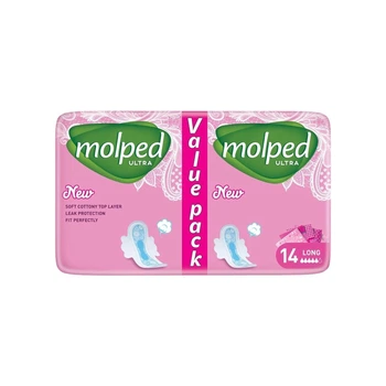 Гігієнічні прокладки Molped Ultra Long Eco 5 крапель 14 шт. (8690536825189)