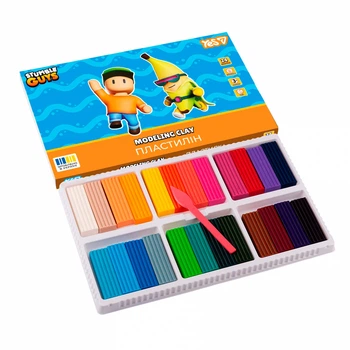 Пластилін кольоровий Yes "Stumble Guys" 24 кольори, 480г 540711