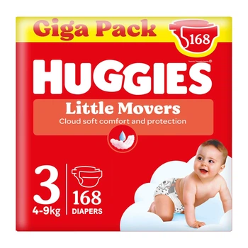 Підгузки Huggies Little Movers 3 (4-9 кг) M-pack, 168 шт (5029053577852)