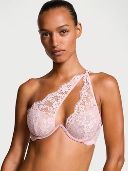 Бюстгальтер без пуш ап зі стразами пудрового кольору Victoria's Secret р. XS арт. 30144