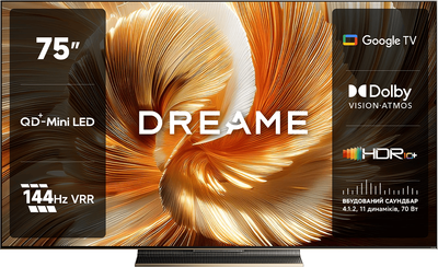 Телевізор Dreame Aura MiniLED 75" 4K TV 75S100