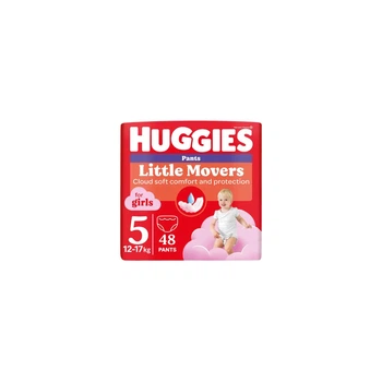 Підгузки Huggies Little Movers/Pants 5 (12-17 кг) для дівчаток 48 шт (5029053547626)