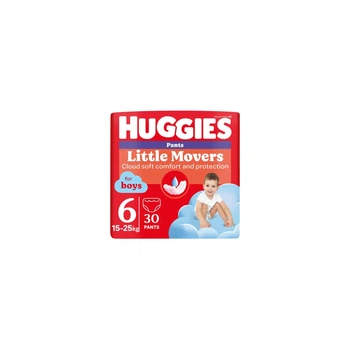 Підгузки Huggies Little Movers/Pants 6 (15-25 кг) Jumbo для хлопчиків 30 шт (5029053564302)