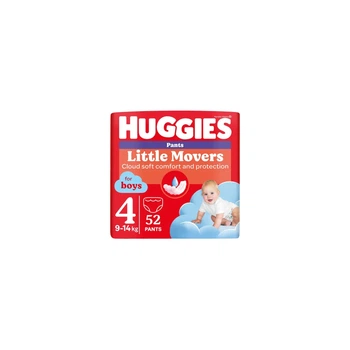 Підгузки Huggies Little Movers/Pants 4 (9-14 кг) для хлопчиків 52 шт (5029053547534)