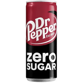 Напій газований Dr. Pepper Zero Sugar 330 мл