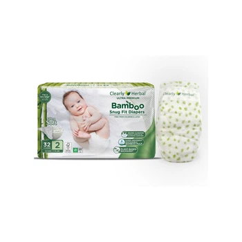 Підгузки Clearly Herbal Bamboo, розмір 2 (3-6 кг), 32 шт (1134)