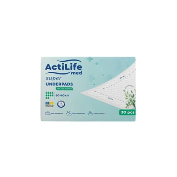 Пелюшки для малюків ActiLife Med Super 60 х 60, 30 шт (4820174981501)