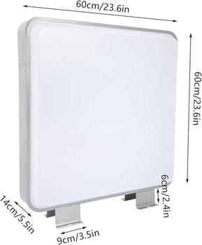 Квадратний лайтбокс 60×60 см, двосторонній фасадний LED. Everest RB