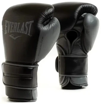 Боксерські рукавиці EVERLAST POWERLOCK 2 PRO TRAINING H&L GLOVE 16 унцій, чорні