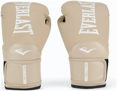 Боксерські рукавиці EVERLAST ELITE 2 BOXING GLOVES 16 унцій, бежевиі