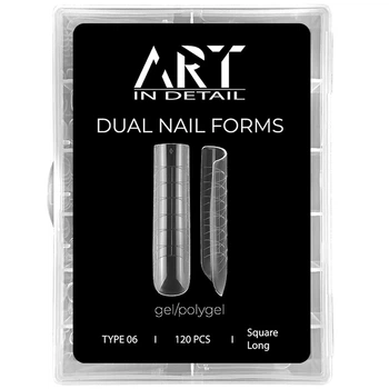 Багаторазові верхні форми ART Dual Nail Forms Type 06
