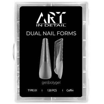 Багаторазові верхні форми ART Dual Nail Forms Type 01