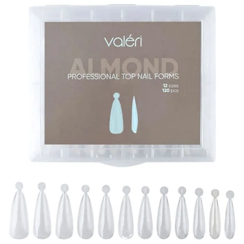 Верхні форми Valeri Top Nail Forms Almond 120 шт