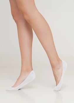 Шкарпетки слідки жіночі з перфорацією Giulia WF1 BALLERINA COMFORT [WFP/SkR-cl] 36/40 White-white