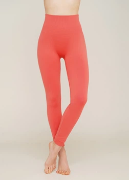 Спортивні безшовні легінси з високою талією Giulia LEGGINGS ENERGY L/XL Pink-burnt coral