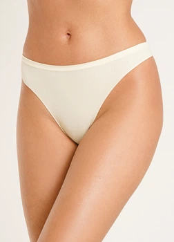 Трусики стрінги жіночі безшовні Giulia STRING BRIEFS COLOR L/XL White-vanilla