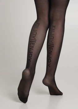 Жіночі колготки з візерунком із люрексової нитки Giulia ADORE 20 (6) 3 Black-nero