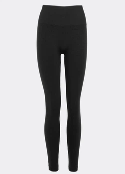 Жіночі безшовні легінси з високою посадкою Giulia FLEXING LEGGINGS ACTIVE S/M Black-black