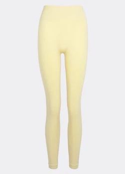 Жіночі класичні безшовні легінси Giulia FLEXING LEGGINGS S/M Yellow-lemon grass