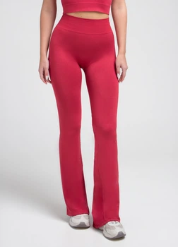 Жіночі безшовні легінси з кльошем від коліна Giulia LEGGINGS FLARED S/M Bordo-winterberry