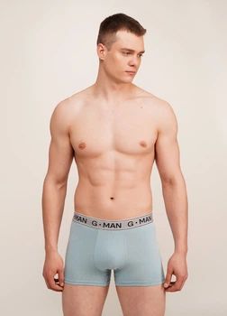 Труси боксери чоловічі бавовняні Giulia G-MAN 20401/60 XXL Blue-dusty blue