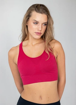 Жіночий безшовний спортивний топ Giulia FLEX TOP FREE L/XL Bordo-winterberry