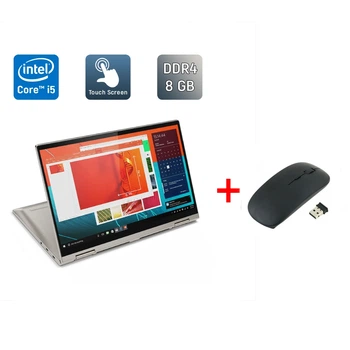 Ноутбук-трансформер Lenovo Yoga C740-151ML / 15.6" (1920x1080) IPS Touch / Intel Core i5-10210U (4 (8) ядра по 1.6 - 4.2 GHz) / 8 GB DDR4 / 512 GB SSD / Intel UHD Graphics / WebCam / TouchID / Windows 11 б/у + Подарок Беспроводная мышь / USB