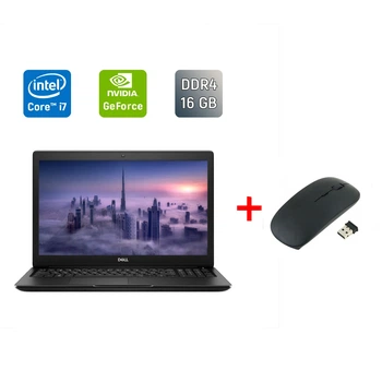 Ігровий ноутбук Б-клас Dell Latitude 3500 / 15.6" (1920x1080) IPS / Intel Core i7-8565U (4 (8) ядра по 1.8 - 4.6 GHz) / 16 GB DDR4 / 256 GB SSD / nVidia GeForce MX130, 2 GB GDDR5, 64-bit / WebCam / Windows 10 б/в + Подарунок Бездротова миша / USB