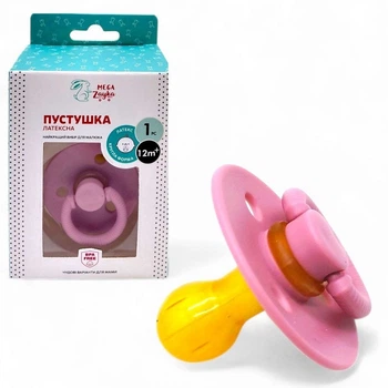Латексна пустушка (12м+) (РОЖЕВА ВИД 2) Mumlove (273596)
