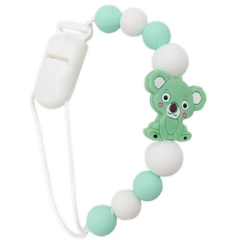 Силіконовий ланцюжок для пустушки "Коала", мʼятна Mega Toys (244205)