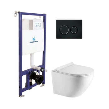 Инсталляционный модуль Koller Pool Dune 1200SL+Air Black matt+Round Smart
