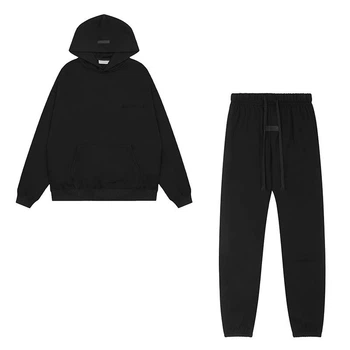 Костюм Essentials black худи и штаны M