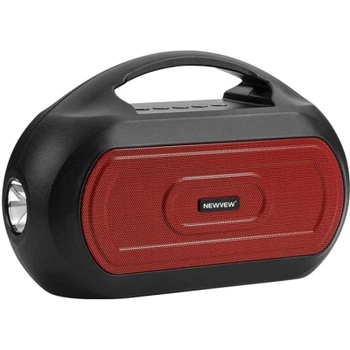 Акустическая система NEWVEW NV-V50 Solar Panel/BT/USB/TF/FM/AUX Red (NWVW-NV-V50-RD)