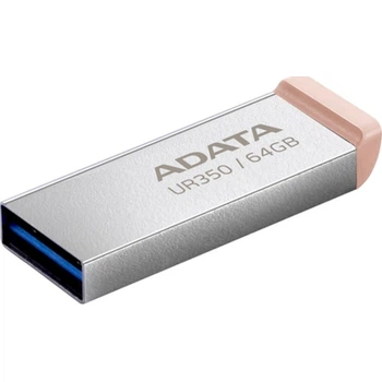 USB флеш накопитель ADATA 64GB UR 350 Silver/Beige USB 3.2 (UR350-64G-RSR/BG)