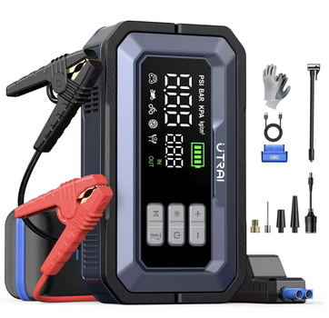 Пусковий пристрій UTRAI JS-30 7000A 12V бустер для авто Power Bank з компресором OBD2 автосканер швидка зарядка для автомобіля