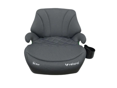 Бустер VELANO Gravo i-Size 125-150 см, ISOFIX + підстаканник, grey